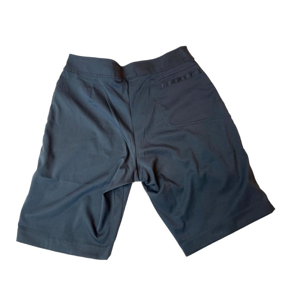 Tail Mens Bermuda Shorts Stretch High Rise Flat Front Pockets Black Size 12